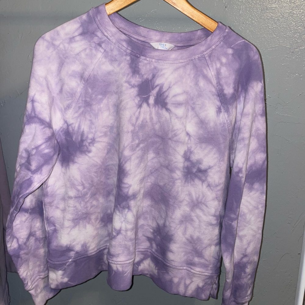 Purple tye dye sweatshirt